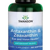 Swanson Astaxantina & Zeaxantina 60 Capsule (Supliment sanatate ochi)